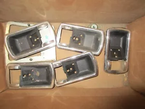 Jaguar XJ6 Inner Door Handle Bezel Trim Set Lot Front and Rear 1988-1994 x5 - Picture 1 of 2
