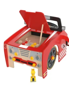 Playtive Auto Mechaniker Spielzeug Echtholz viele bewegliche Teile ab 3 Jahre - Bild 1 von 7