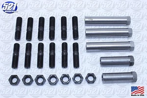 Exhaust Manifold Hardware Kit Studs Sleeve Nuts Fit 68-71 C Body Big Block Mopar - Picture 1 of 1