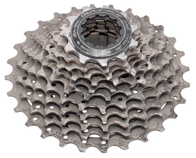 Cassette para bicicleta de carretera Shimano Dura-Ace CS-9000 11 velocidades 11-28T titanio grava carrera Foto 1 de 3