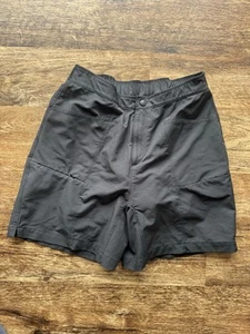 L.L. Bean Solid Black Womens Padded Cycling Shorts Size M - Picture 1 of 5