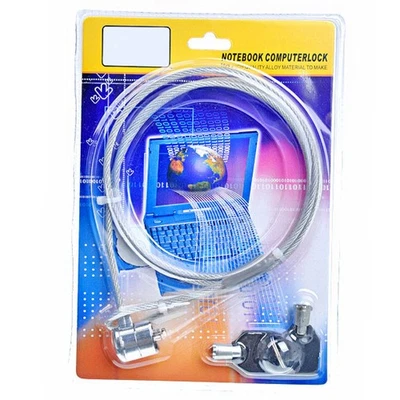 Serratura antifurto in lega di sicurezza per computer portatile con chiave - Immagine 1 di 4