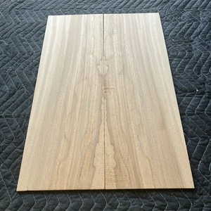 Forno a goccia per chitarra in legno di Sapele spaccato essiccato 23 1/2x7 1/2 x 1/4 set di 2 - Foto 1 di 9