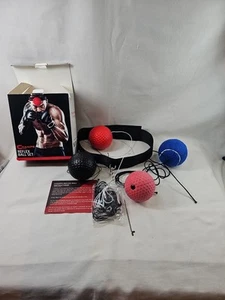 NEW-Open Box Champs MMA Boxing Reflex Ball Set with Headband for Training 4Balls - Picture 1 of 10