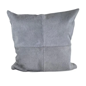 Williams Sonoma Fell Kissenbezug 20 Zoll grau Tierfell Lederqualität Echtfell - Bild 1 von 16