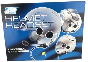 J&M Elite 584 Series Open Face Helmet Headset - Picture 1 of 12