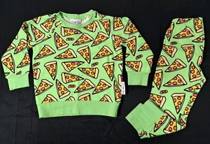Rare! Purl Lamb Pepperoni Pizza 2 Piece Long Sleeve Pajama Set 2/3T - Picture 1 of 23