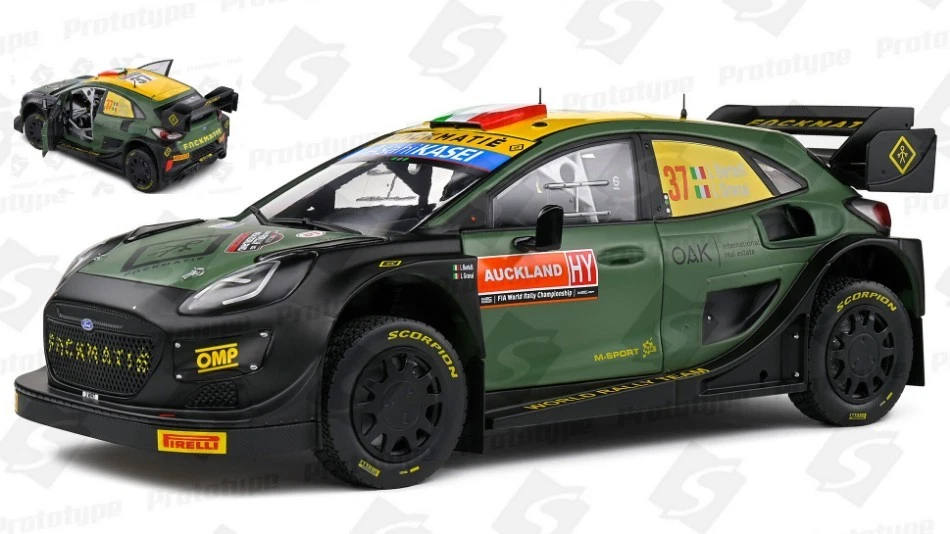 Ford Puma Rally 1 #37 Rally New Zealand 2022 Bertelli / Granai 1:18 Model SOLIDO - Immagine 1 di 1