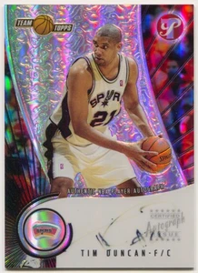 2001-02 Topps Pristine Tim Duncan Autograph "faded" Auto - Picture 1 of 6