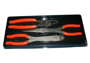 NEW Snap-on™ 3pc HeavyDuty Pliers Set includes PL330ACF Orange Vinyl Grip SEALed - Bild 1 von 5