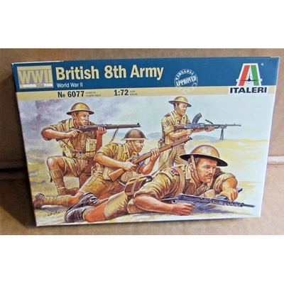 WW II BRITISH 8th ARMY KIT 1:72 Italeri Kit Figure Militari Modellino Nuovo - Immagine 1 di 2