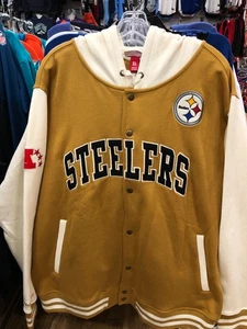 PITTSBURGH STEELERS NFL KNOPFLEISTE DUSTED HOODY HERREN MITCHEL & NESS - Bild 1 von 4