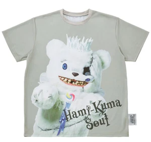 USJ Hamikuma Soul T-shirt Universal Studios Japan Hamikuma Soul maglietta grigia - Foto 1 di 12