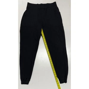 SPANX schwarze perfekte Jogginghose Damen Größe L Gummibund Taschen Relaxed Fit - Bild 1 von 5