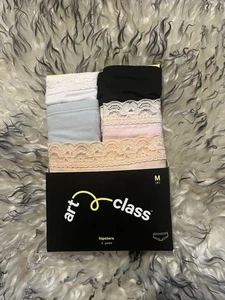 Art Class Girls Hipsters 5-Pack Lace Trim - Picture 1 of 3