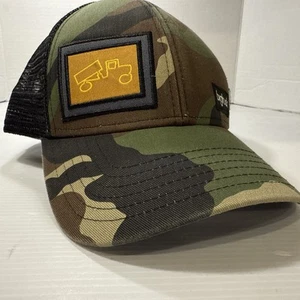 BigTruck Patch, Camo Camouflage Mesh Trucker Black/Green Hat Adjustable - Picture 1 of 5