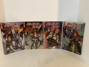 Complete Set Red Sonja Hell Sonja 1-4 Puebla Covers - Picture 1 of 6