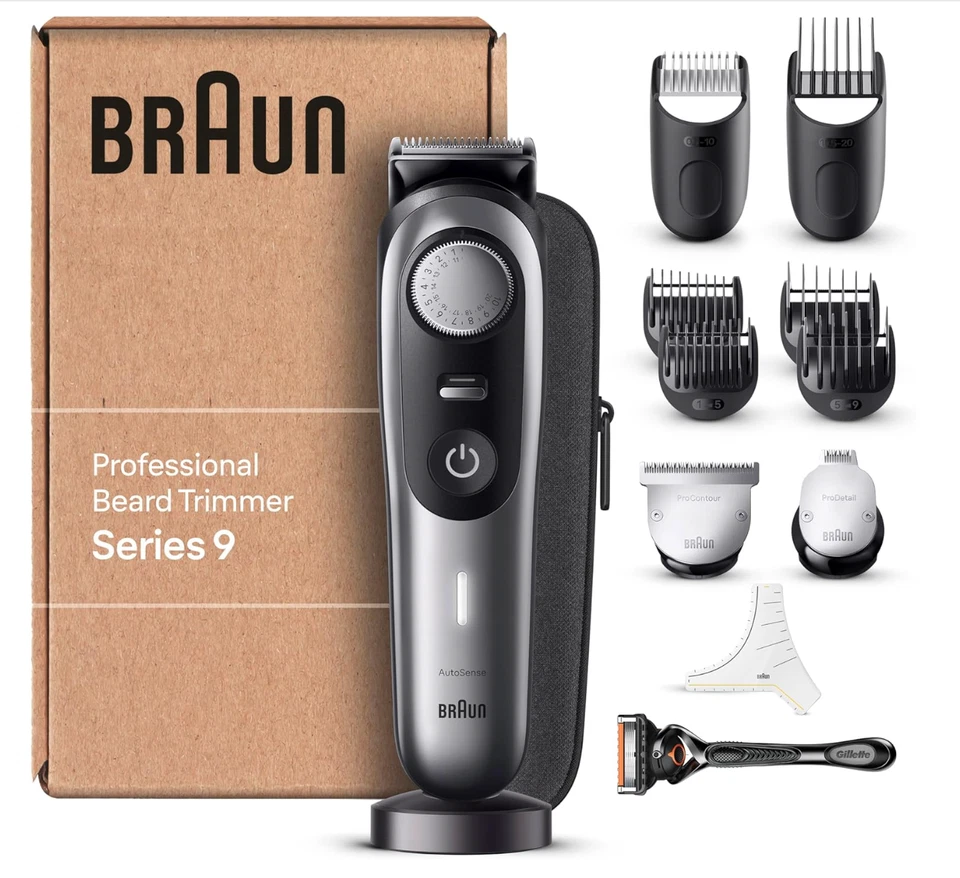 Braun Series 9 BT9440 Barttrimmer mit 180 Minuten Laufzeit - Schwarz - Bild 1 von 1