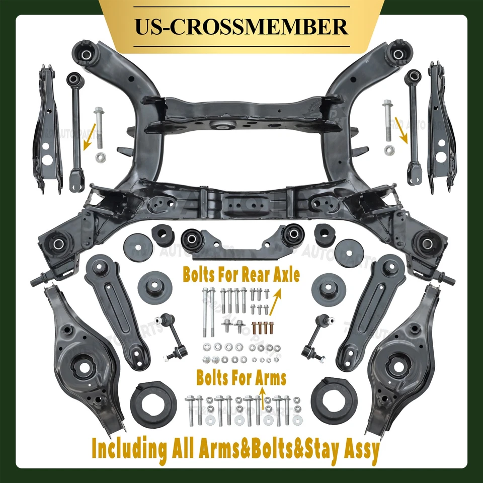 Rear Crossmember Suspension Subframe For Nissan Murano 03-07 AWD 4WD W/Arms Foto 1 de 4