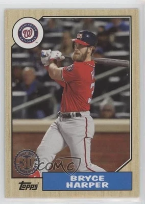 2017 Topps Update 1987 Topps Baseball 30th Anniversary Bryce Harper #US87-1 - Image 1 of 2