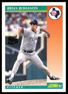 1992 Score Brian Bohanon Texas Rangers #672 - Picture 1 of 2