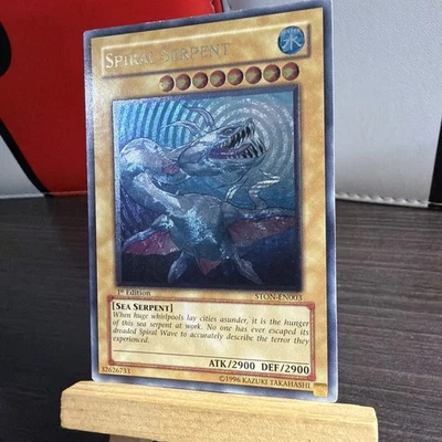 Spiral Serpent ULTIMATE RARE STON-EN003 Strike of Neos 1st Edition + BONUS HOLO - Image 1 of 4