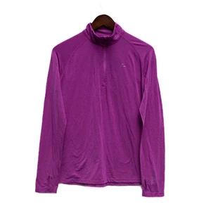 Paradox Merino Blend Long Sleeve Top Womens L Fuchsia Colorful Base Layer Hiking - Picture 1 of 8