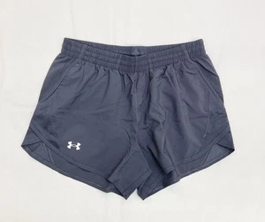 Under Armour Fly-By 3" Unlined Running Short Women's S Grey 1382968 Pockets - Picture 1 of 2