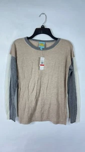 NWT C&C CALIFORNIA Heather Gray Cashmere Knit Round Neck 3/4 Sleeve Shirt XS. - Picture 1 of 14