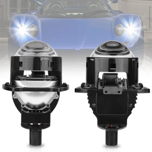 2X 3.0" Bi LED Fog Projector Lens Hi/Lo Beam Headlight Universal Retrofit 6000K - Picture 1 of 20