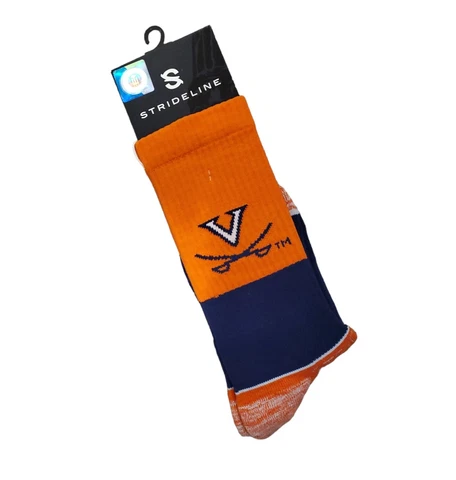 Virginia Cavaliers Socks Knit University Strideline Premium NCAA Wear Cover