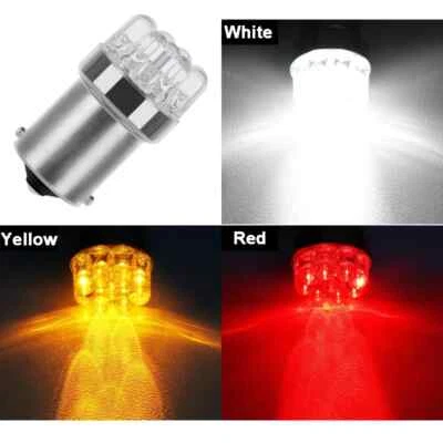 1156 Ba15s 382 Reverse LED White P21w Amber Indicators Red Brake Light Bulbs UK - Image 1 of 4