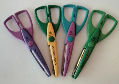 Provo Kraft Scissors Lot of 4 Decorative Edge Cutting Scrapbooking Scissor - Image 1 of 3