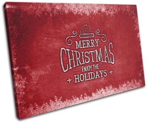 Weihnachtsdeko Wand Leinwand Kunstdruck XMAS Bild Geschenk Kreide 05 rot Christus - Bild 1 von 1