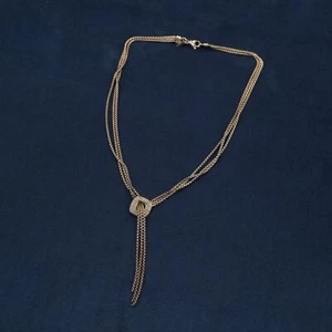 David Yurman Diamond Tassel Lariat Sterling Silver Necklace - Free Shipping USA - Picture 1 of 10