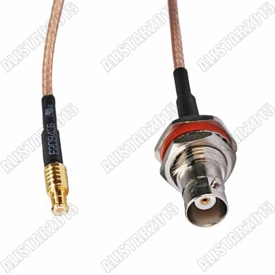 MCX plug male to BNC jack female bulkhead pigtail coax cable RG316 15cm for Wifi - Image 1 of 3