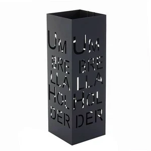 Schirmständer HWC-C78, Regenschirmständer Schirmhalter, 55cm Schrift, schwarz - Bild 1 von 6