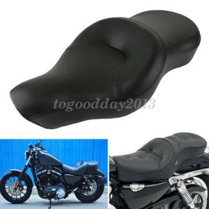 Driver Passenger Two-Up Seat Cushion For Harley Sportster 883 Custom XL883 04-15 - Picture 1 of 12