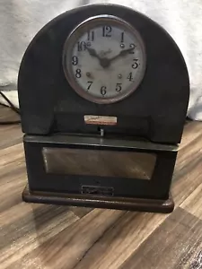 Vintage Simplex Business Time Clock Punch Recorder Metal - Picture 1 of 10