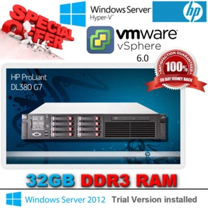 HP ProLiant DL380 G7 2x E5620 2.40GHz 8-core CPU 32GB RAM P410i 4x146GB SAS 15K - Picture 1 of 3