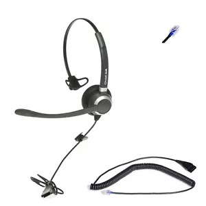Lot de 6 écouteurs OvisLink compatibles avec téléphone NEC RJ9 cordon inférieur inclus - Photo 1/6