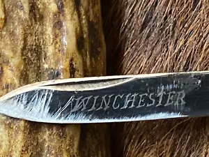 Antique Winchester Senator Pen Knife, 2375, Mother of Pearl,2 5/8", Leather Case - Picture 1 of 17