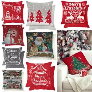 Vintage Christmas Tapestry Filled Cushions or Cushion Covers in 7 designs - Picture 1 of 29