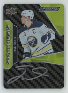 2019-20 UD Engrained Synthesis Carbon Fiber Autographs Jack Eichel Auto Buffalo - Bild 1 von 2