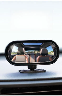 Espejo retrovisor de punto ciego lateral gran angular ajustable 360° para estacionamiento auxiliar Foto 1 de 4