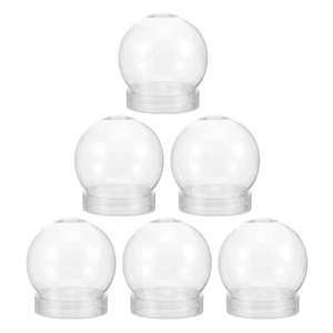 6 Pcs Plastic Water Ball Candy Bottle Snow Globe Craft Xmas DIY Child - Picture 1 of 12