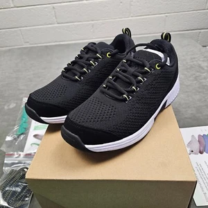 Orthofeet Coral Sneaker Womens 8.5 981 Black White Knit Comfort Orthopedic Shoes - Picture 1 of 7