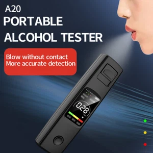 Digital LCD Policía Alcoholímetro Prueba Alcohol Probador Analizador Detector Nuevo - Imagen 1 de 19
