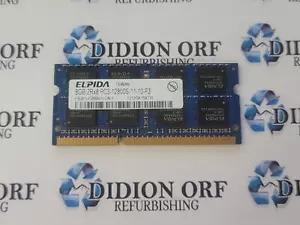 ELPIDA 8 GB DDR3 LAPTOP RAM PC3-12800S MHz 2Rx8 EBJ81UG8BBU0-GN-F, SKU 14967 - Picture 1 of 1