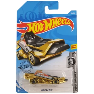 Hot Wheels HOVER & OUT Super Chromes Gold Car 50/250 2/5 2018 New Sent In Box - Picture 1 of 5
